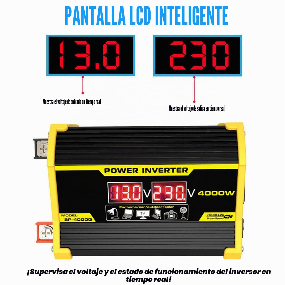 Kit De Panel Solar, Placas Solares para Casa Kit Completo 400W, Panel Solar Plegable De 18W, Controlador De Carga Solar De 30A con Pantalla LED De Potencia Y 2 Puertos USB Black-220V