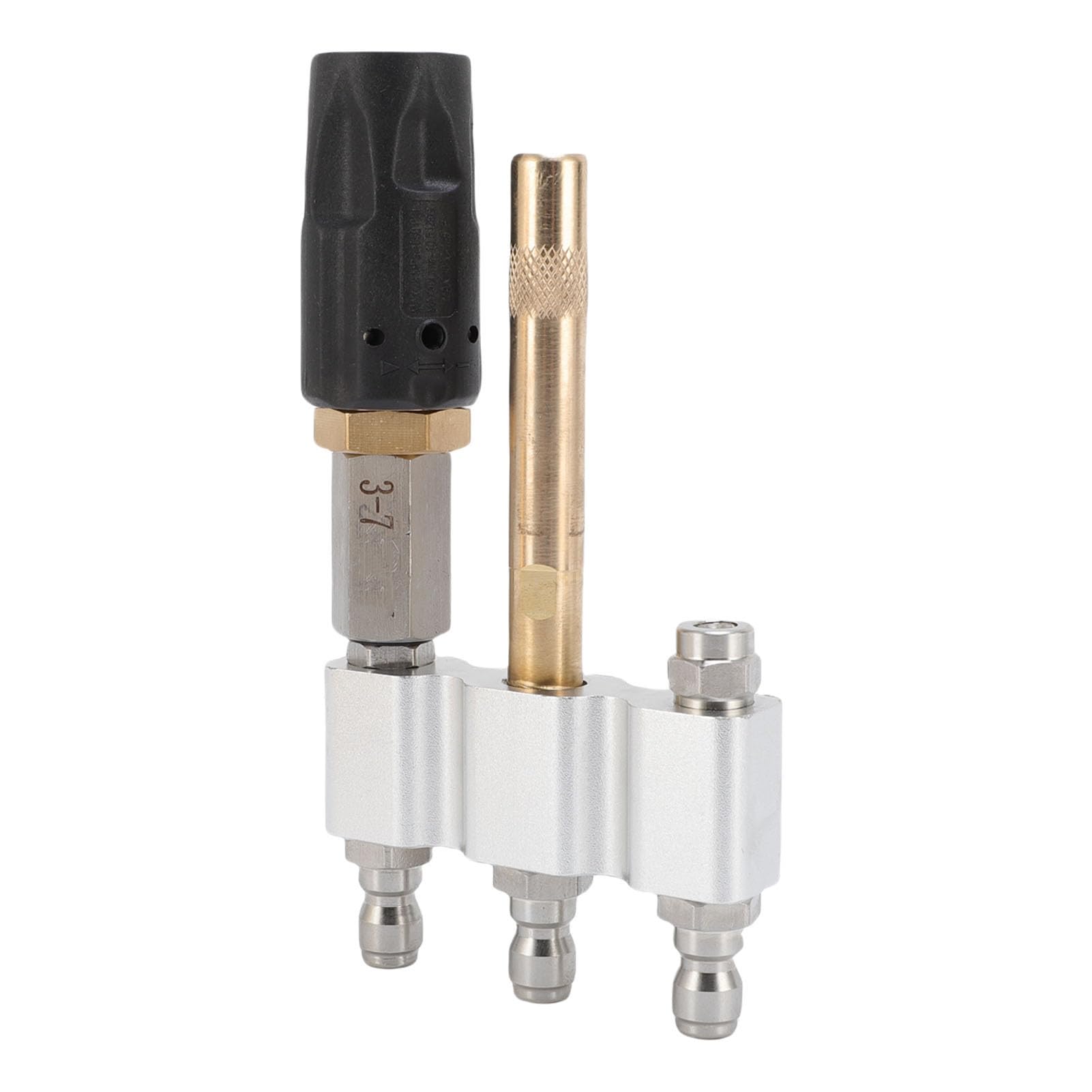 Ugello a Spirale M5 Punta a Lunga Portata Regolabile Efficiente per Idropulitrici 3-7GPM per Detergenti Professionali Acciaio Inossidabile e Ottone Adatti per 1000-6000PSI