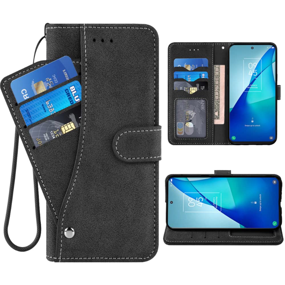 ELISORLI Compatible avec TCL 20S20 5G20L20L+ Plus Étui portefeuille et