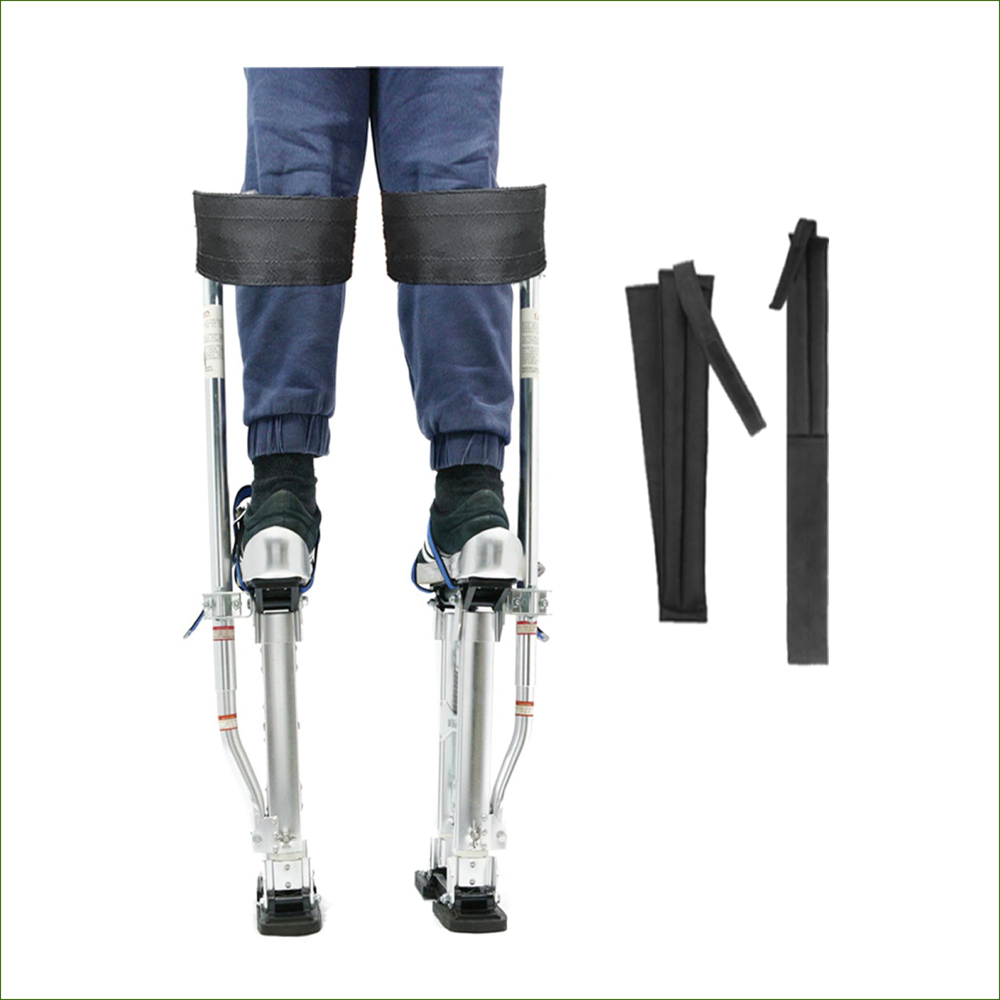 Drywall Stilt Straps 2Pcs Premium Padded Foam Drywall Stilt Straps, Heavy Duty and Stability Comfortable Wearing and Pressure Relief, Compatible with All Stilt Brands