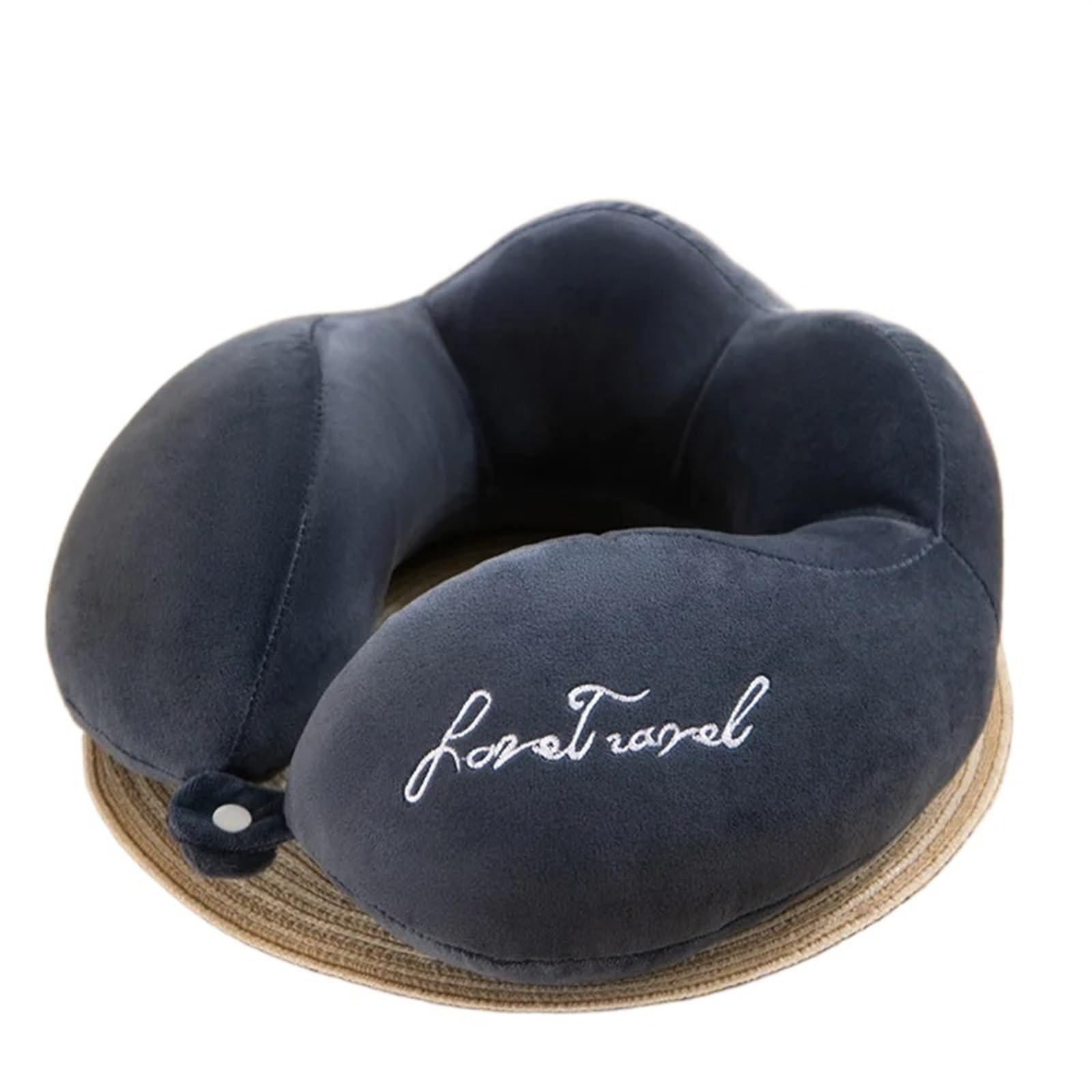 YShiuoL Neck Pillow Neck Pillow Airplane Car Travel Healthcare Soft U Shaped Nap Cushion PP Cotton(Blue)