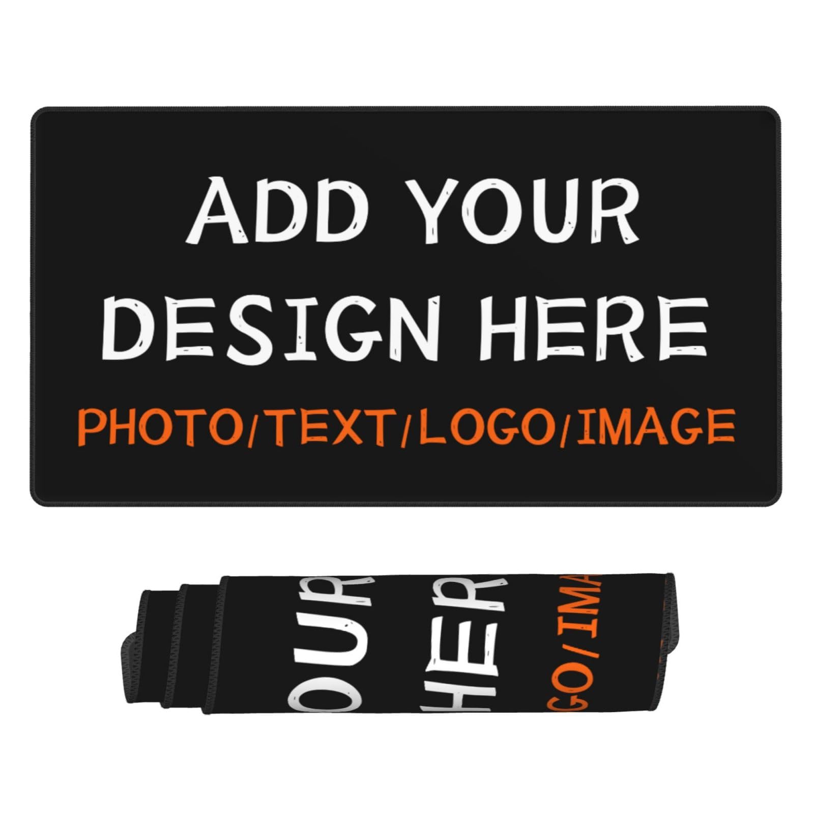 Custom Mouse Pad Personalized Rectangle Gaming Mousepad with Photo Name Text Non-Slip Rubber Laptop Desk Mat Customized Waterproof Game Computer