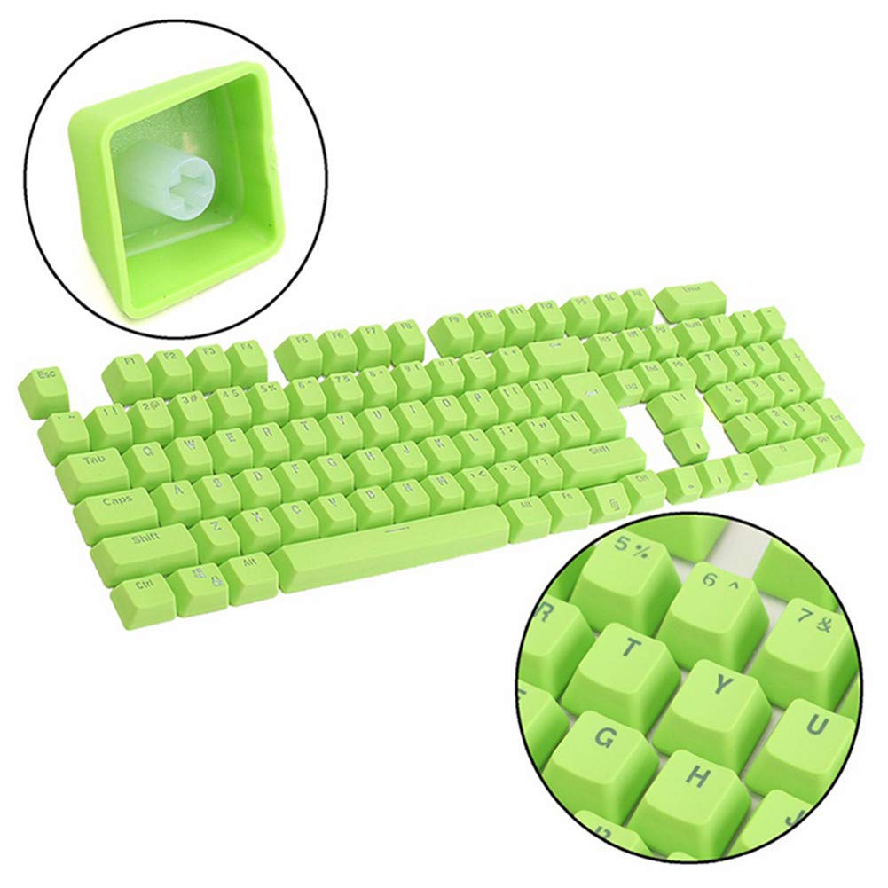Keycaps, 104 Keys Backlit Keycap PBT Layout Key caps ANSI OEM Profile for Cherry MX Mechanical Keyboard for Duck Keyboard/Annie/Keyboard Poker Keys (Only sell keycaps) A
