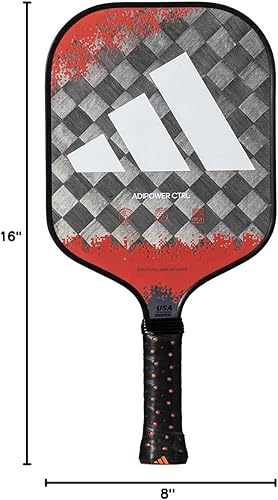 Miniatura 9 de Adidas Adipower - Paleta de pickleball de 24 quilates de carbono aluminizadosuperficie de carbono 3K, construcción clásica multicapa, núcleo de