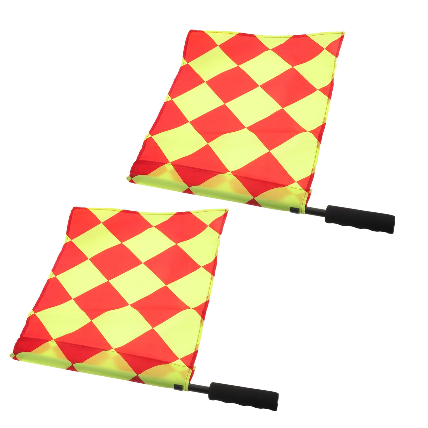 BESTonZON Soccer Referee Flags Set 2pcs Corner Flags for Training Matches Lightweight Portable for Referees