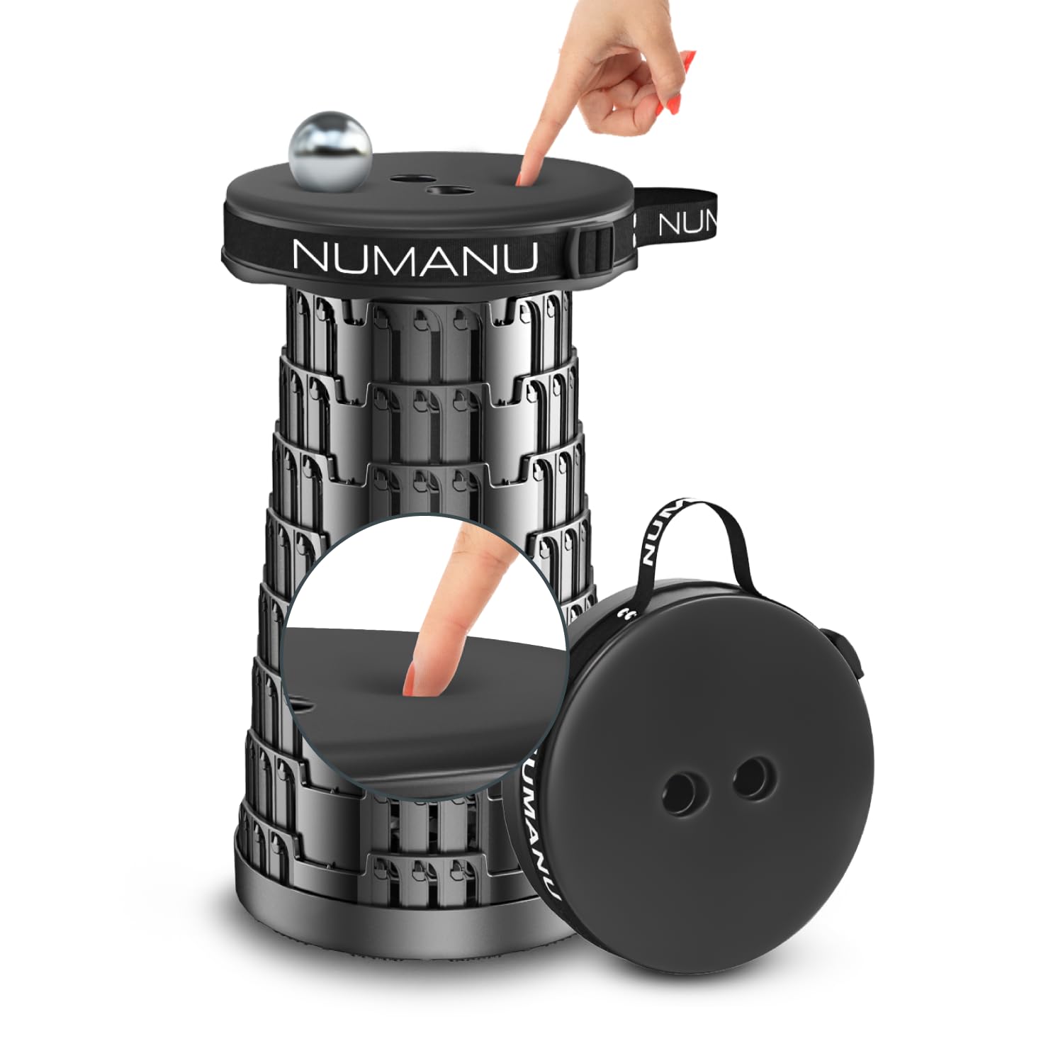 NUMANU Padded Collapsible Stool