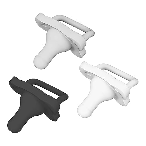 Dr. Brown's HappyPaci - Chupete de bebé 100% de silicona, diseño contorneado de una pieza, 0.0-19.7 ft, sin BPA, azul, paquete de 4