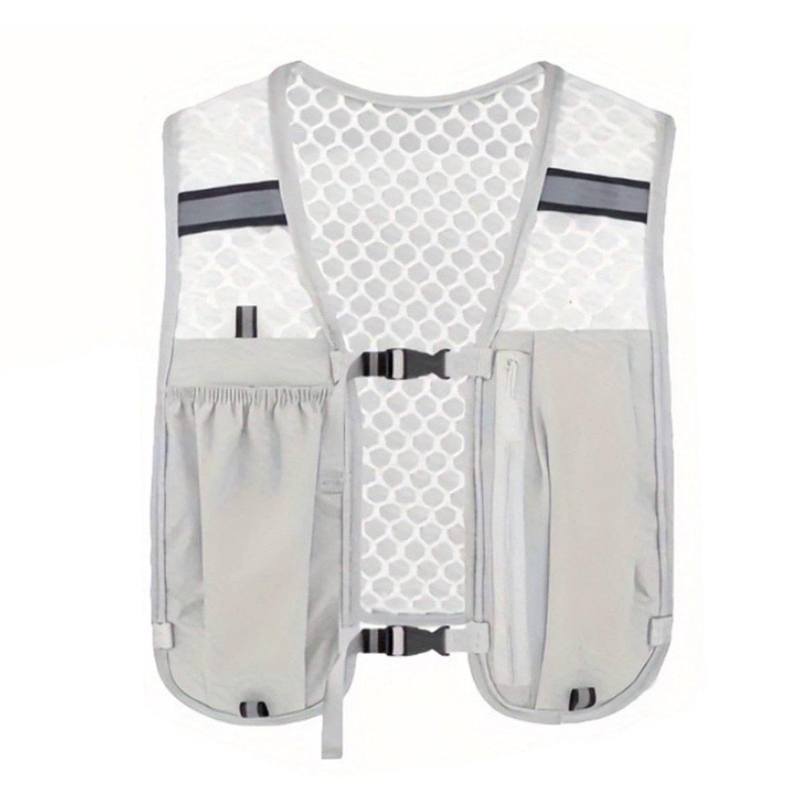 CALANDIS Trail Running Vest Breathable Mesh Running Vest Pack Lightweight Chest Pack for Runners, Hikers, Endurance Run, Biking Gray-picture-45