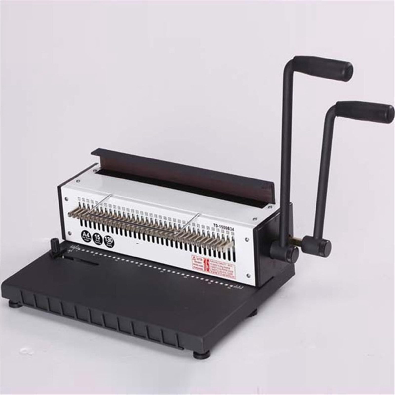 Doppelring-Bindemaschine mit Eisenring, A4-Bindemaschine Vollmessern, Tischkalender-Locher-Bindemaschine,Mühelose Bedienung