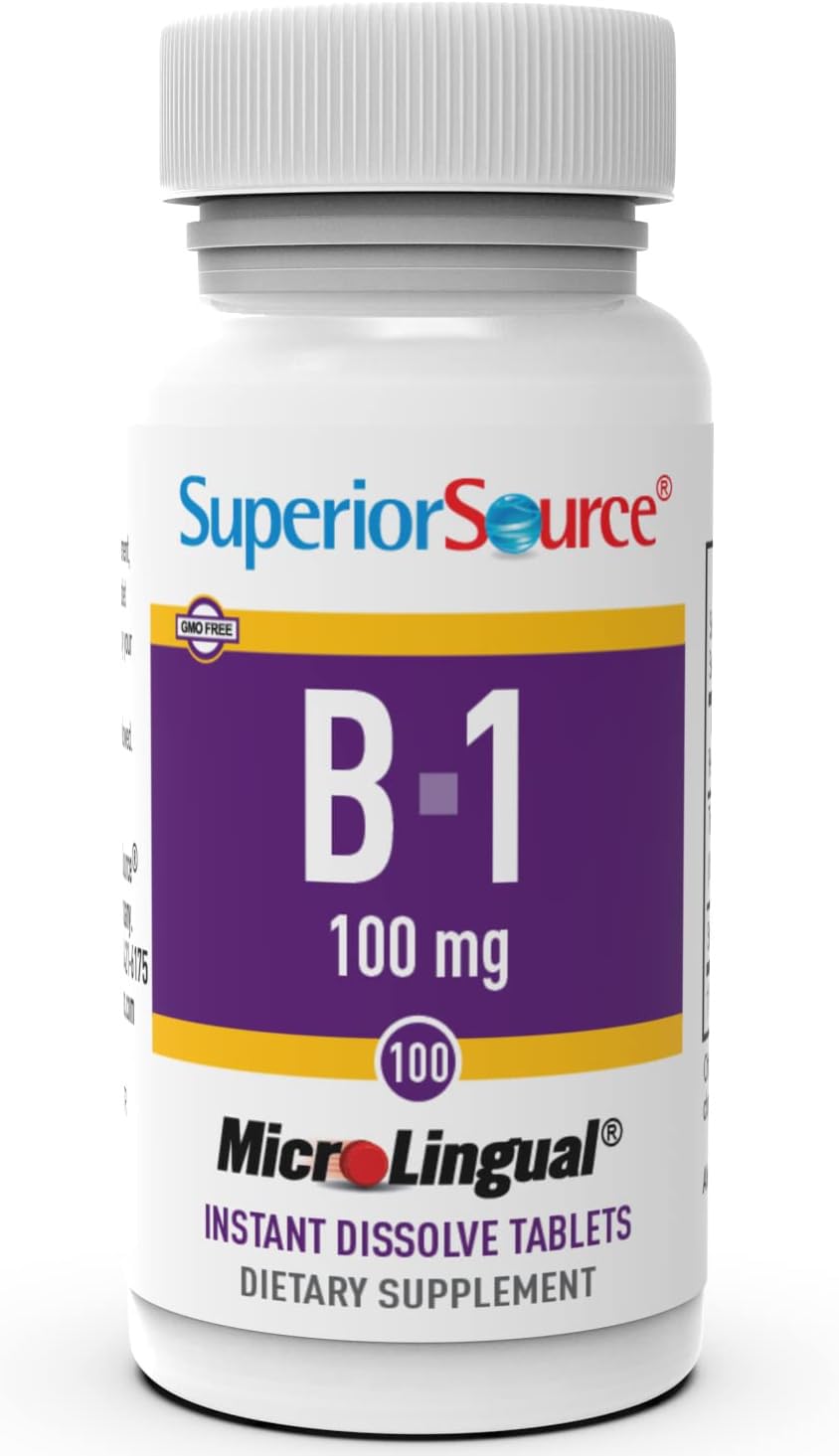 Superior Source Vitamin B-1 (Thiamin) 100 mg, 100 Sublingual Tablets — Amazon image 8