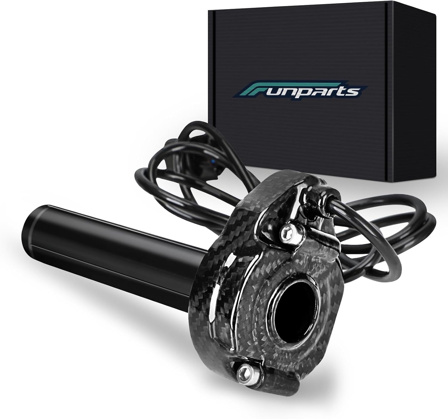 Carbon Fiber Twist Throttle Assembly Handle Kit + Throttle Cable for Surron Sur Ron LBX X260 X160 Electric Dirt Bike