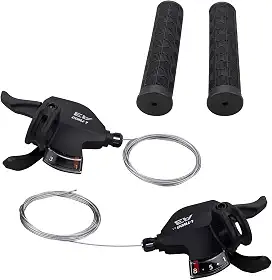 WEEROCK Alavanca de câmbio de bicicleta 24 velocidades 3x8 Alavanca de câmbio de marchas para mountain bike