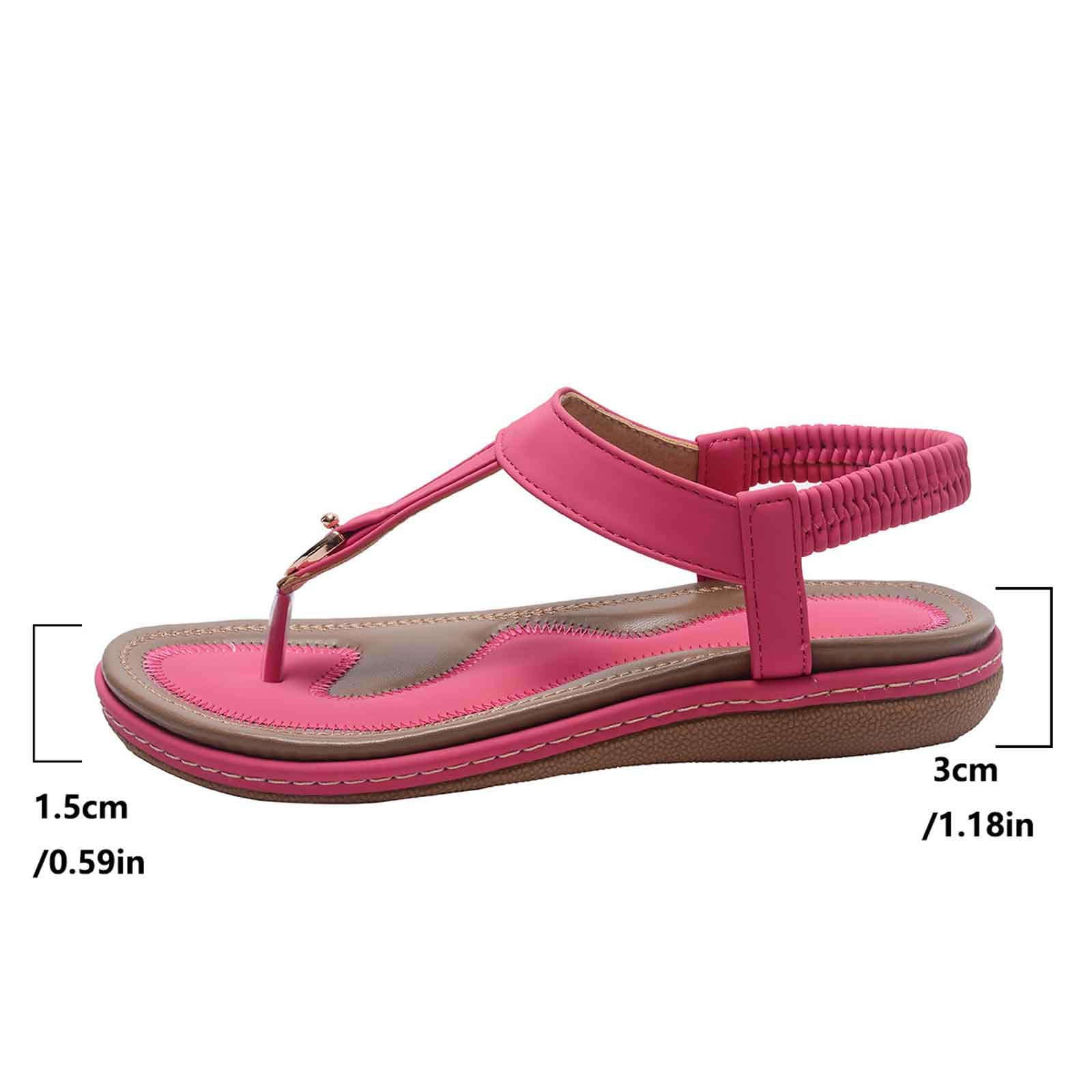 Genérico Chanclas Mujer Piscina Playa Chanclas Comodas Elegantes Sandalias Planas Verano Suave Ligero Sandalias Para Ducha Casa