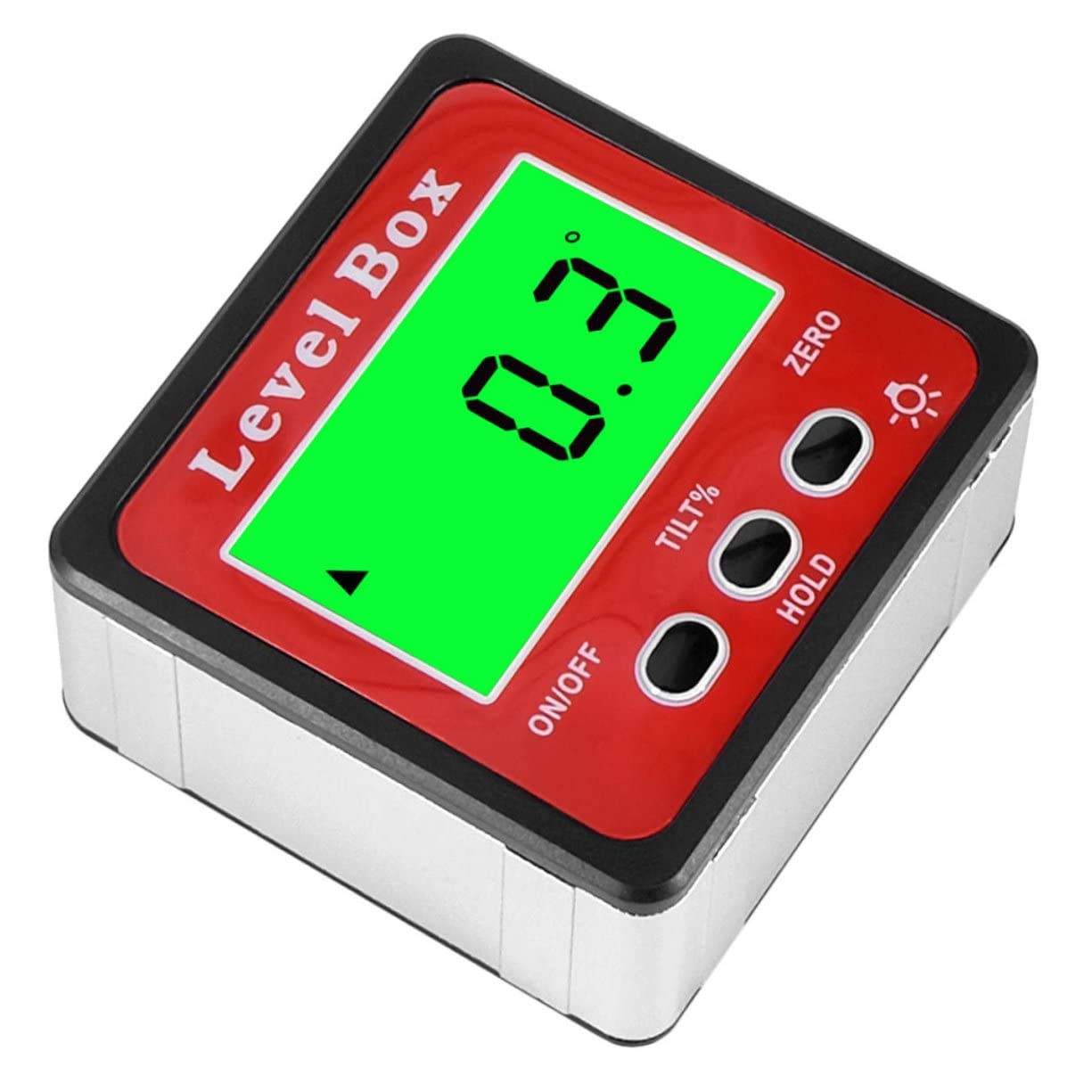 Gadpiparty 2pezzi Goniometro Base Inclinometro Per Misurazioni Precise Edilizia e Falegnameria Display Lcd Retroilluminato Batteria
