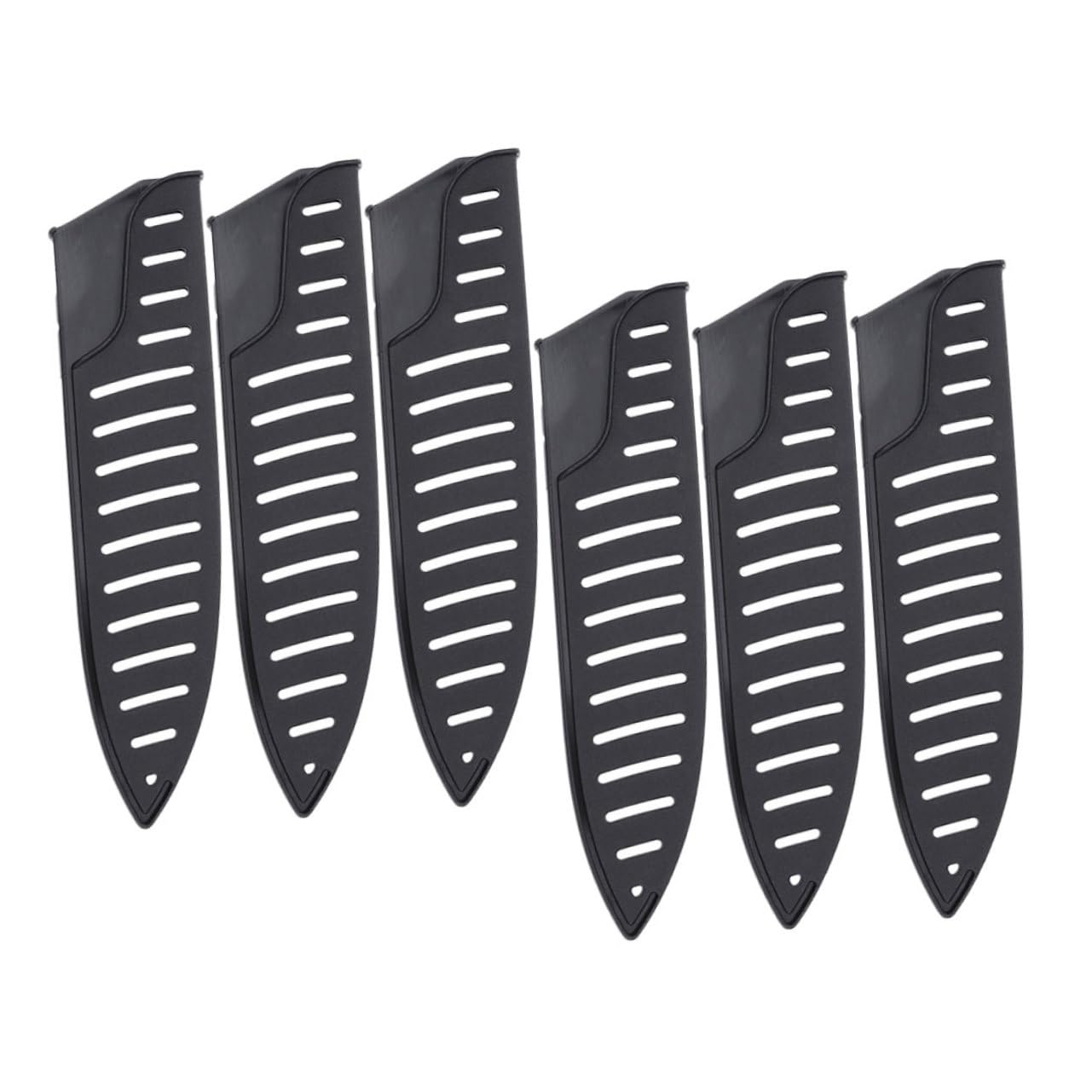 OFFSCH 6pcs Cutter Protector Sleeves Plastic Scabbards for Knives Kitchen Gadget to Safeguard Blades From Abrasion and Damage Easy to Use Kitchen Accessories