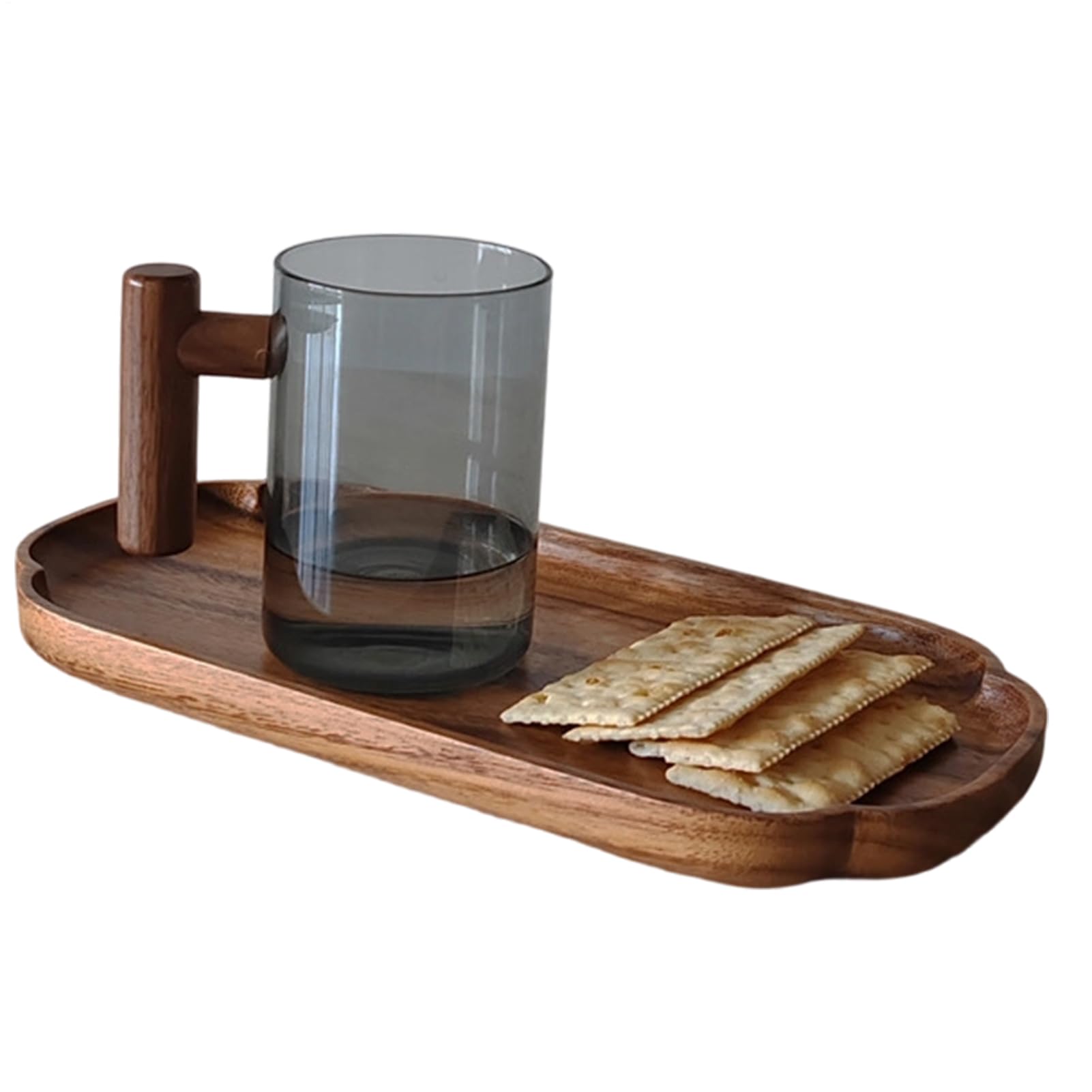 Plateau de service en bois élégant pour vos dîners et soirées barbecue