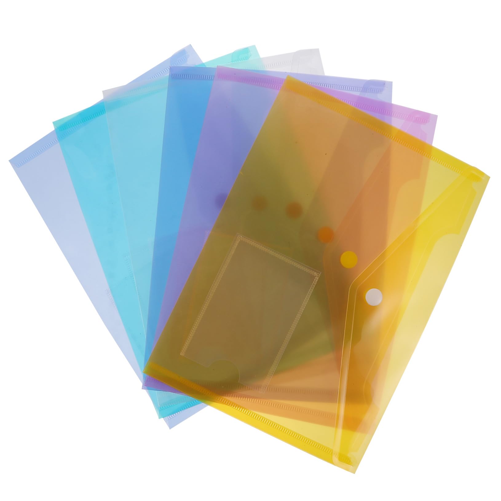 30 Pezzi Cartella Trasparente Cartelle Per Documenti Borsa Portadocumenti Con Bottone a Pressione Cartelle Di Plastica Con Tasche Con Tasche Soldi A4 Tasca Pp Fisarmonica