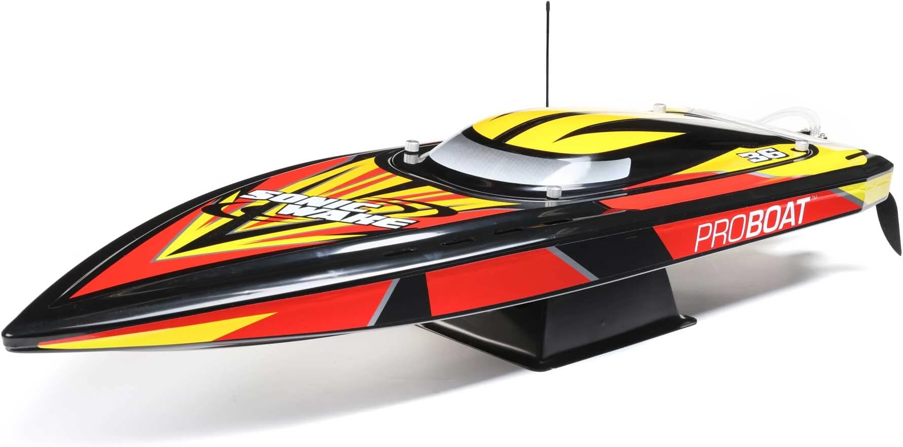 Sonicwake V2 36" Self-Righting Brushless RC Boat Deep-V RTR Batteries and Charger Not Inccuded Black PRB08032V2T1