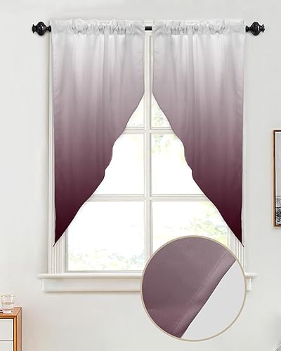 Miniatura 8 de Cenefas con festón para ventanas, otoño de Acción de Gracias, bolsillo para barra, cortinas de ventana de cocina, cortinas para ventana de granja,