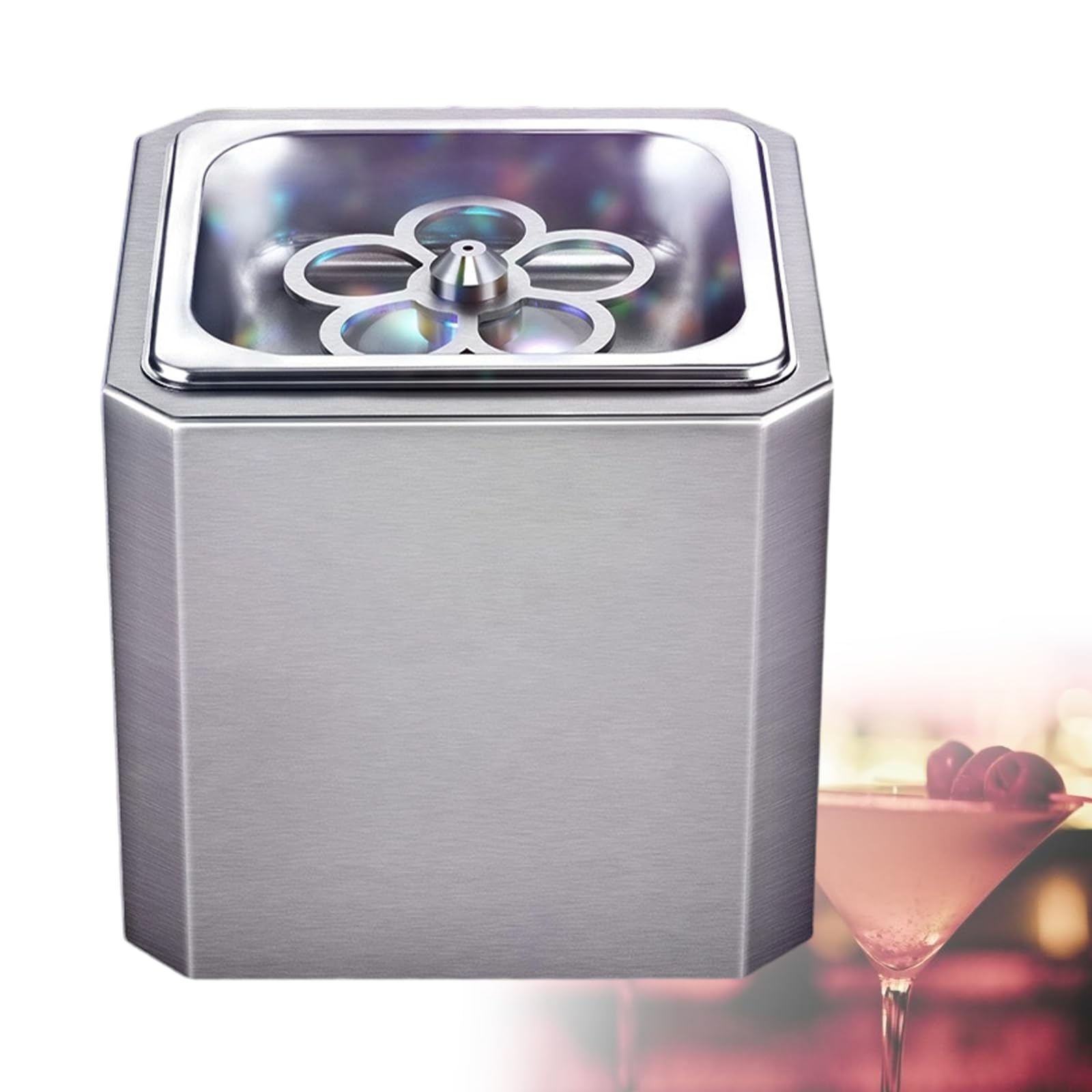 Xjleftonomie Commercial Co2 Glass Froster & Rapid Freeze Chiller, Ideal For Nightclubs, Pubs, Restaurants, And Homes - Features Led Light For Enhanced Ambiance A
