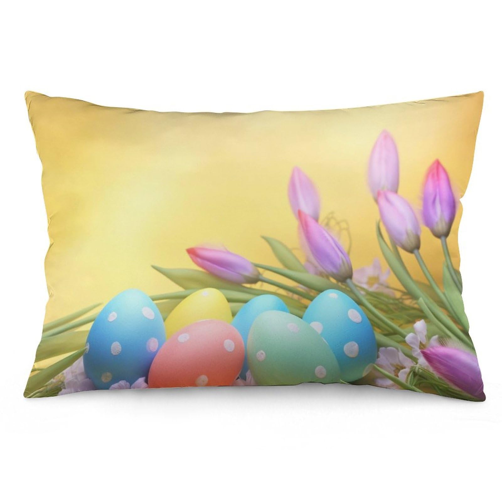NTVOWPZO 2 Pack Decoration Throw Pillow Covers 16 "x24 Pillowcases Covers April Easter Pillowcases Modern Farmhouse Home Decor Sofa Cushions Covers for Couch Bed Living Room