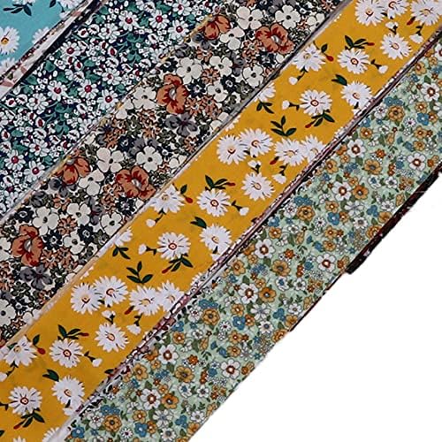 36Pcs Fabric Quilting, Pure Cotton Patterns Multifunctional Vintage Style Fabric Jelly Rolls for Clothes Tablecloth DIY Cut Fibers(2.46 x 39.37in)
