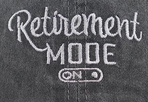 Image of Retirement Baseball Cap for Women Men, Adjustable Washed Embroidered Vintage Classic Retro Cotton Hat
