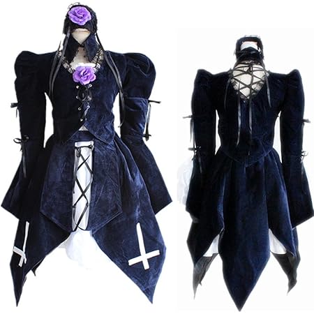 Amazon ひなたコスプレ専門店 ローゼンメイデン風 コスプレ衣装 水銀燈 すいぎんとう ドレス お姫様 ロリータ ハロウィン仮装 ワンピース 超可愛い コスプレ 演出 舞台服 高品質 格安 クリスマス Sサイズ コスプレ 仮装 通販