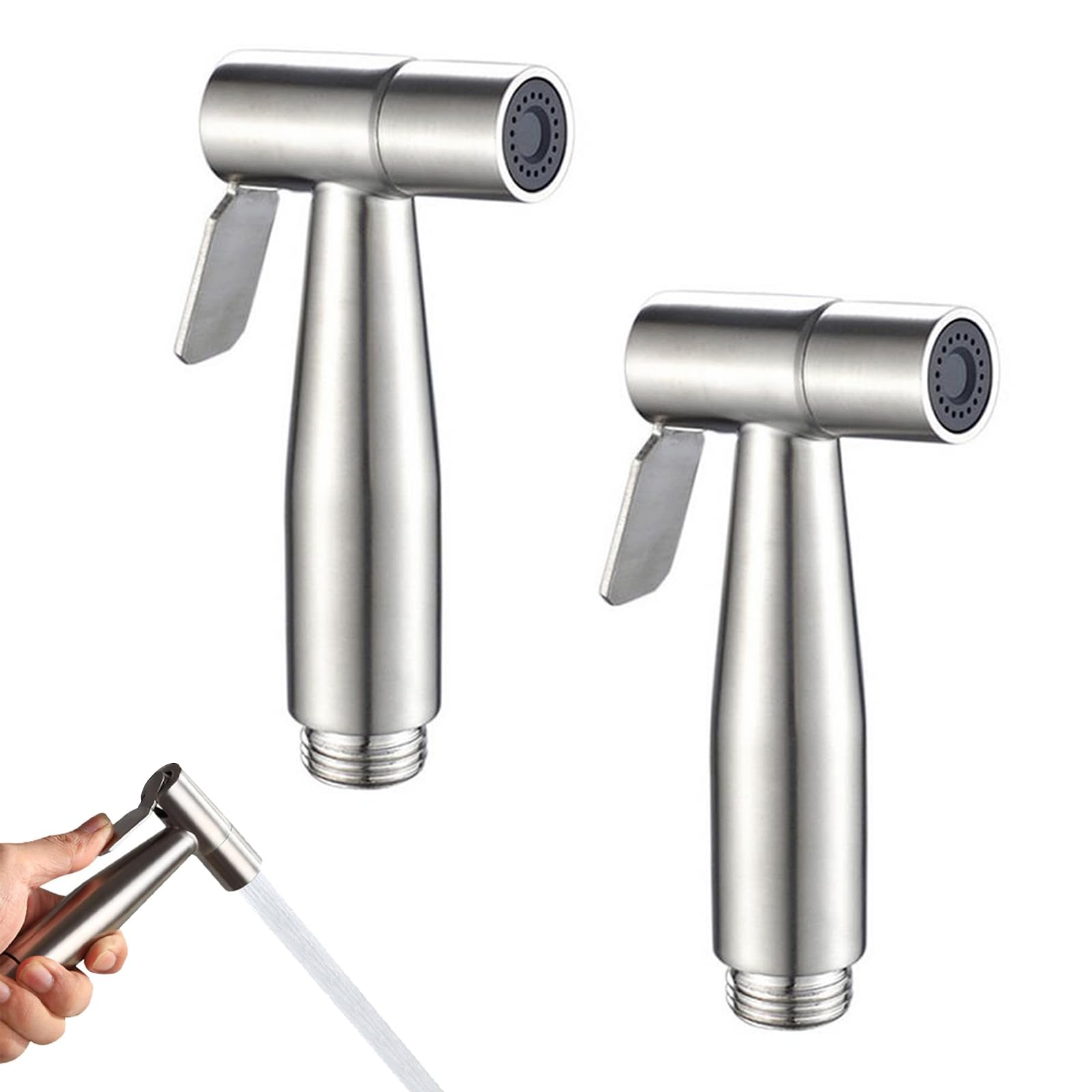 Spruzzatore Manuale Per Bidet - Doccetta Acciaio Inox Per Igiene Personale E Pulizia Toilette - Foto 5
