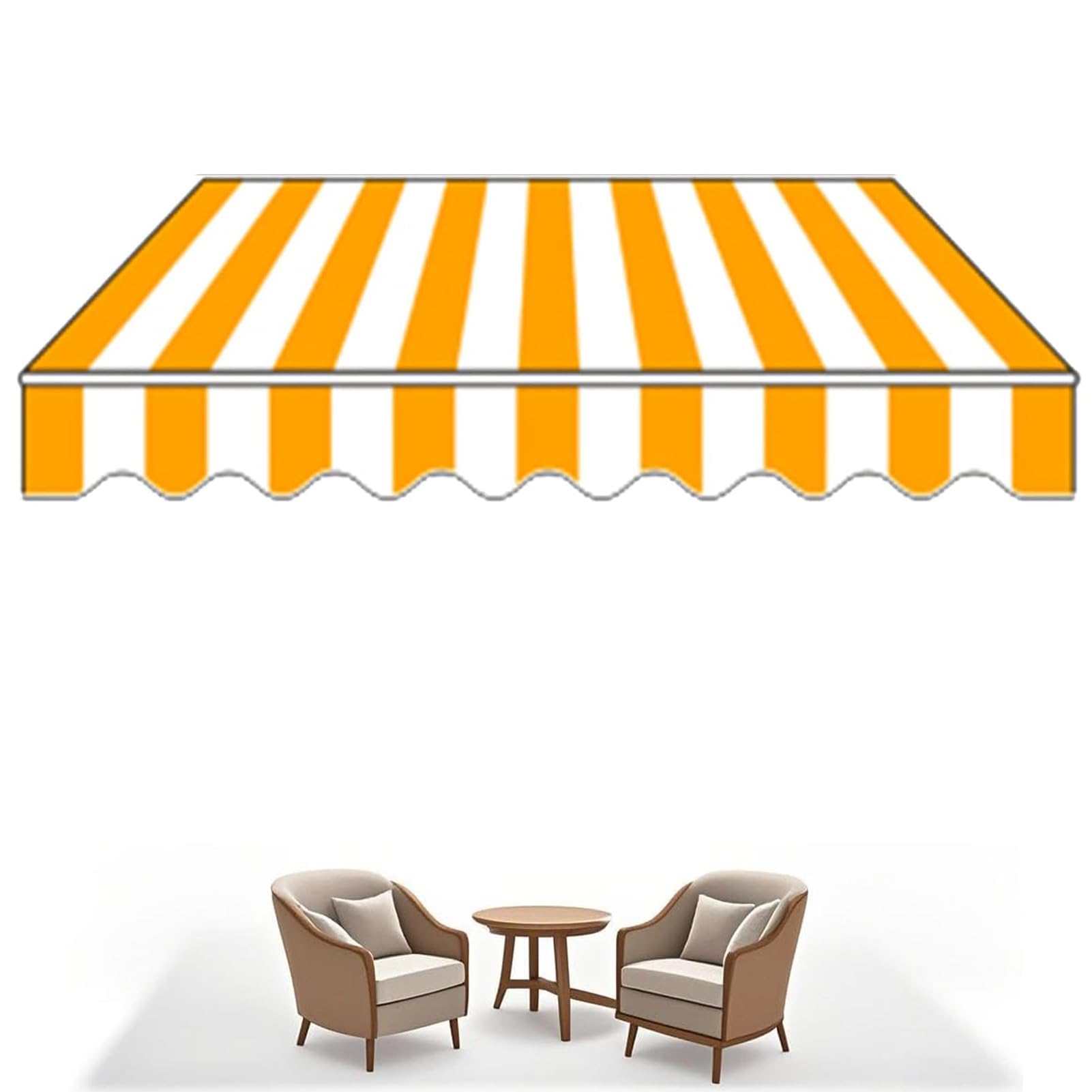 Wysuwany daszek przeciwsłoneczny do ogrodu 5x1,5 m/5x2 m/5x2,5 m/5x - ręczny patio na dziedziniec, balkon, kawiarnię i Reurant, ochrona przed promieniowaniem UV, osłona na telewizor na zewnątrz