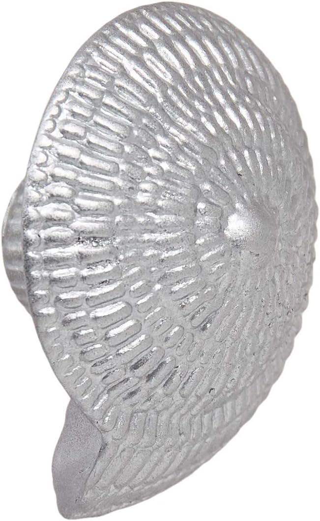 Laurey 56560 Oceana 58mm - 2.25 Inch Sea Swirl Cabinet Hardware Knob - Silverado