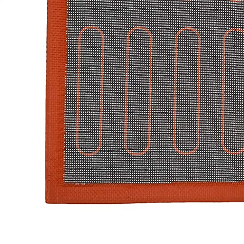 Amazon Basics Silikon-Backmatte, haftet nicht an, perforiert, für Brot, Gebäck, leicht zu reinigen, wiederverwendbar, 2 Stück… – Ansicht 4
