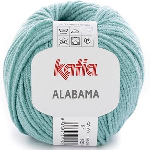 Lanas Katia Alabama Ovillo de Color Esmeralda Cod. 54