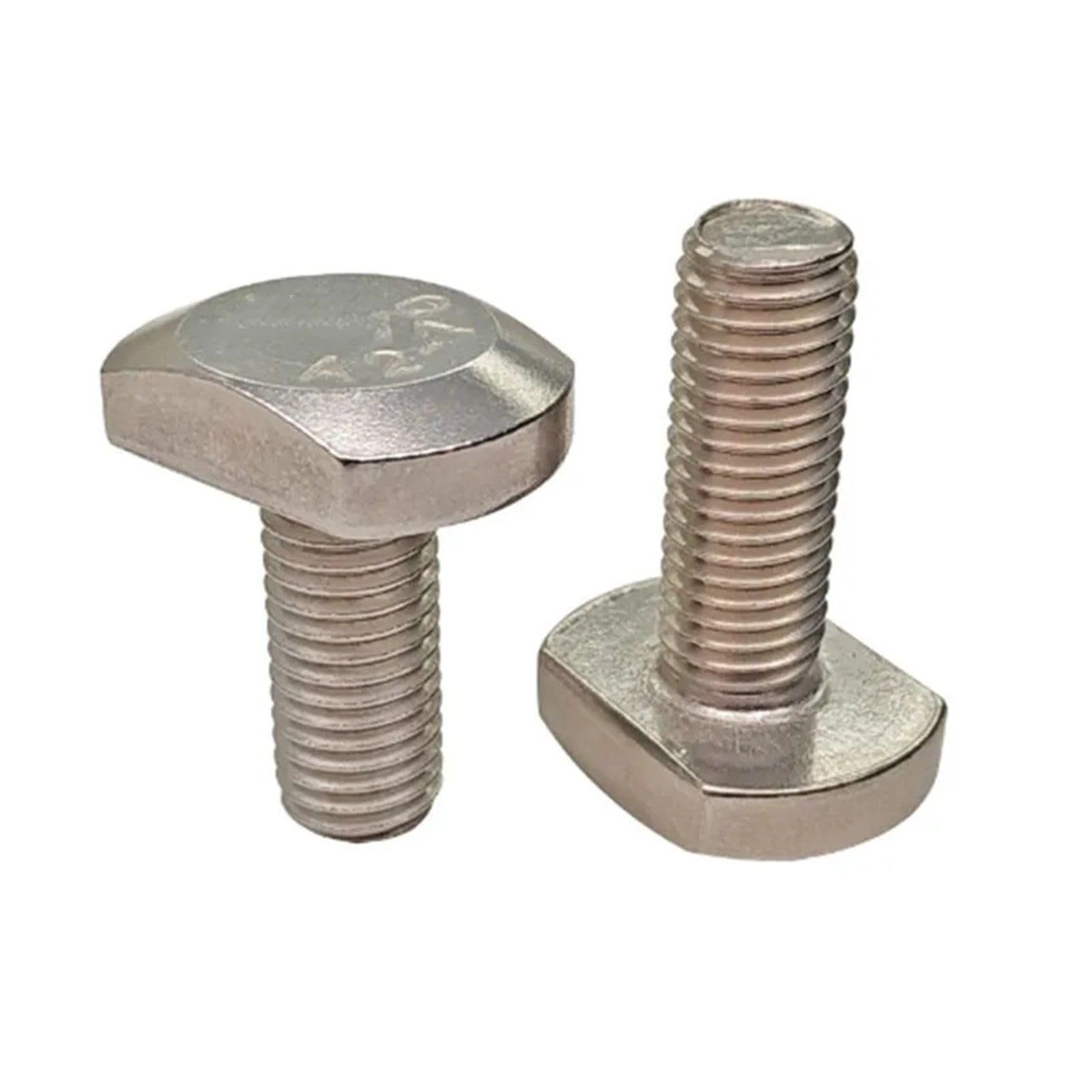 1-5 uds M5 M6 M8 M10 M12 pernos for ranura en T GB37 perno en T de acero inoxidable tornillo en T pernos cuadrados canal de tornillo de cabeza en T (Size : X70mm, Color : M12 1pc)