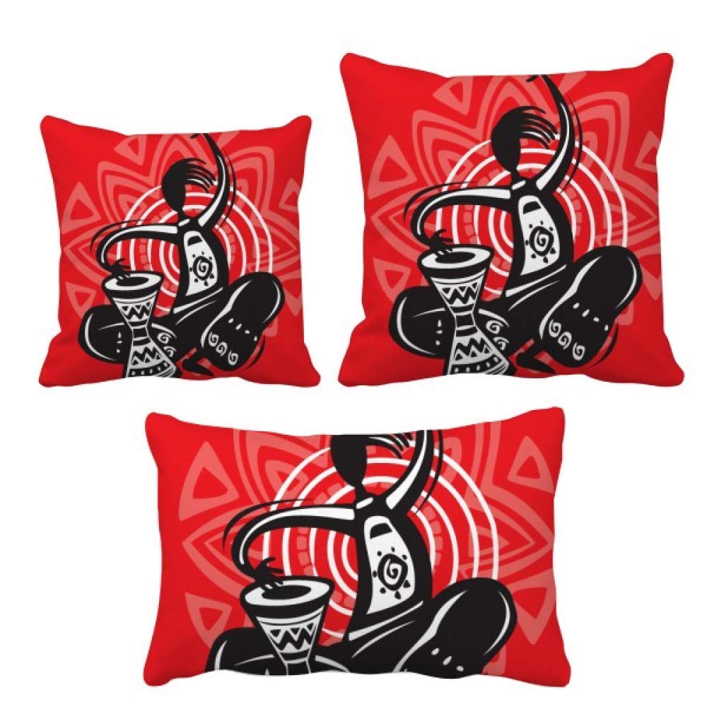 Housse de coussin tambourin Mexique décoration de canapé haut de gamme