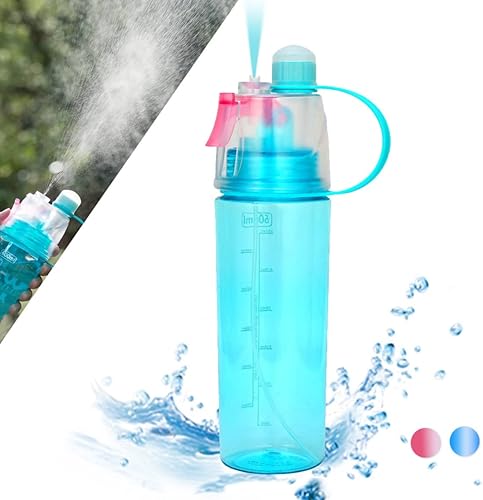 Miniatura 8 de Botella de agua con marcas de tiempo, botella de agua grande, botella de agua deportiva, botella de bebida portátil con mango de pajilla, botella de