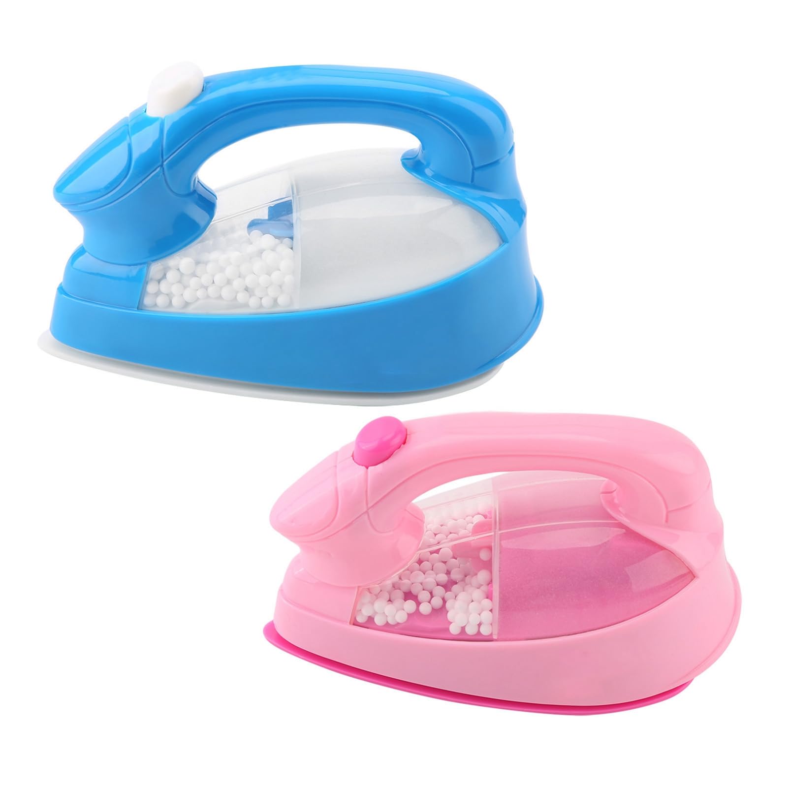 Xnukaw Mini Electric Iron Toy for Kids, Pink Pretend Play Toddler Iron with
