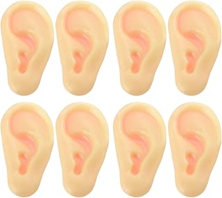 Toyvian 8 Pcs Jumbo Fake Ears Latex Fake Ears Simulation Ear Prop Tricks Ears Costume for Kids Holiday Cosplay Party Props Accessories