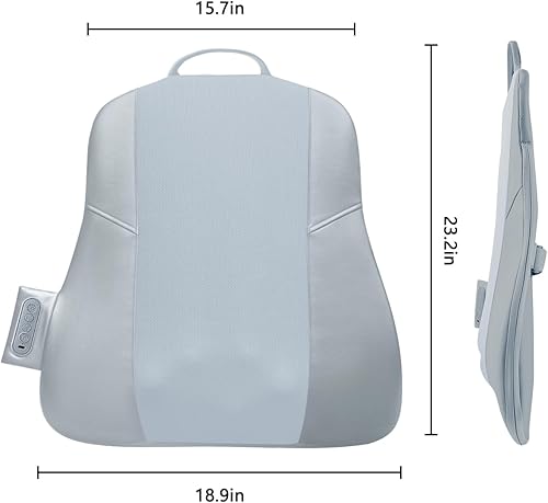 Vista 7 de Masajeador de espalda completa recargable 3D ultrafino para caminar con calor, alivio del dolor portátil para cuello, hombros, espalda baja