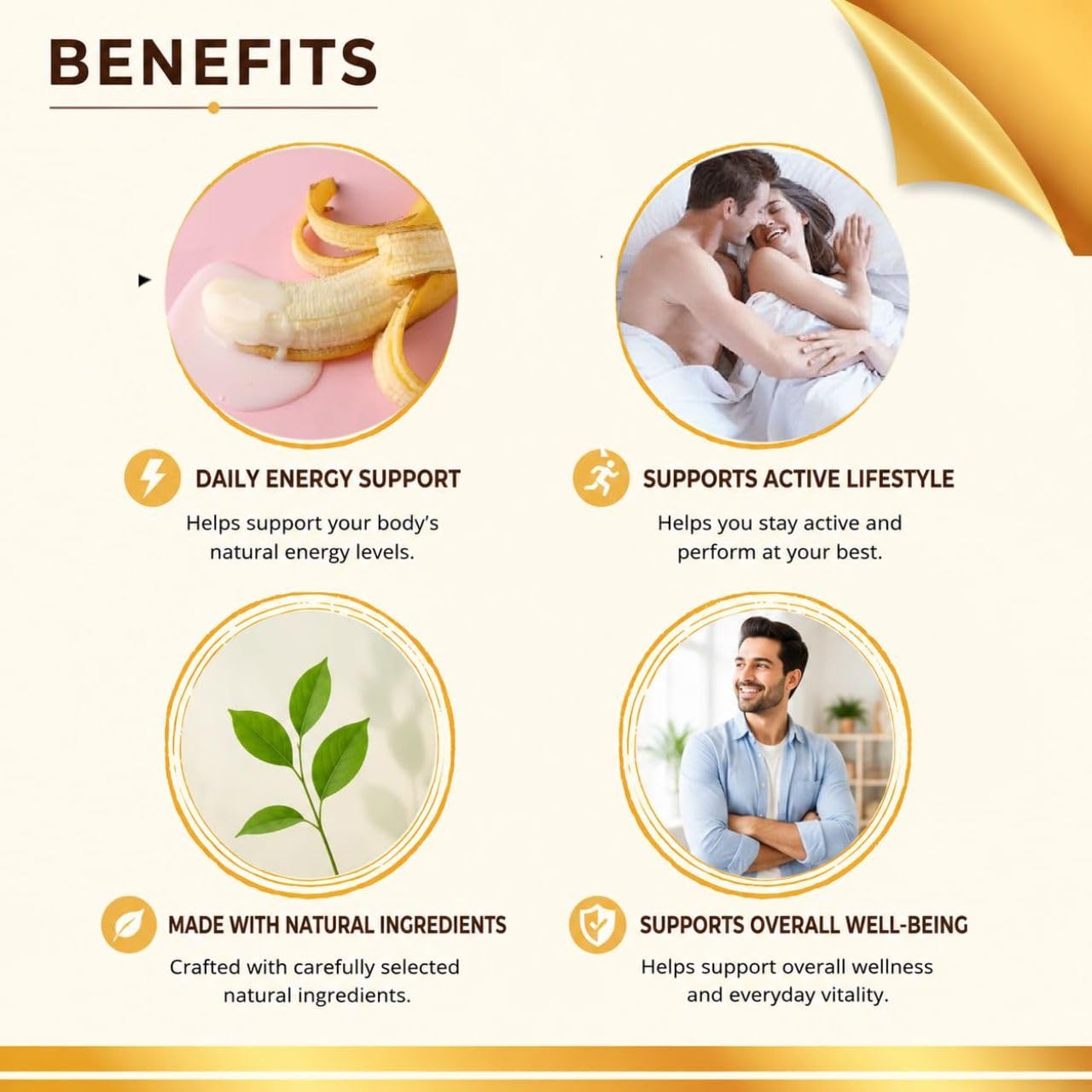 Hub E Gold Tablet for men | Natural man stamina energy vitality supplement | 5 Tablets — Amazon image 4