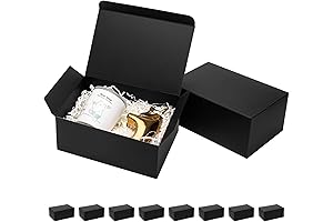 Mcfleet Black Gift Boxes with Lids: Stylish and Practical Storage for Special Moments