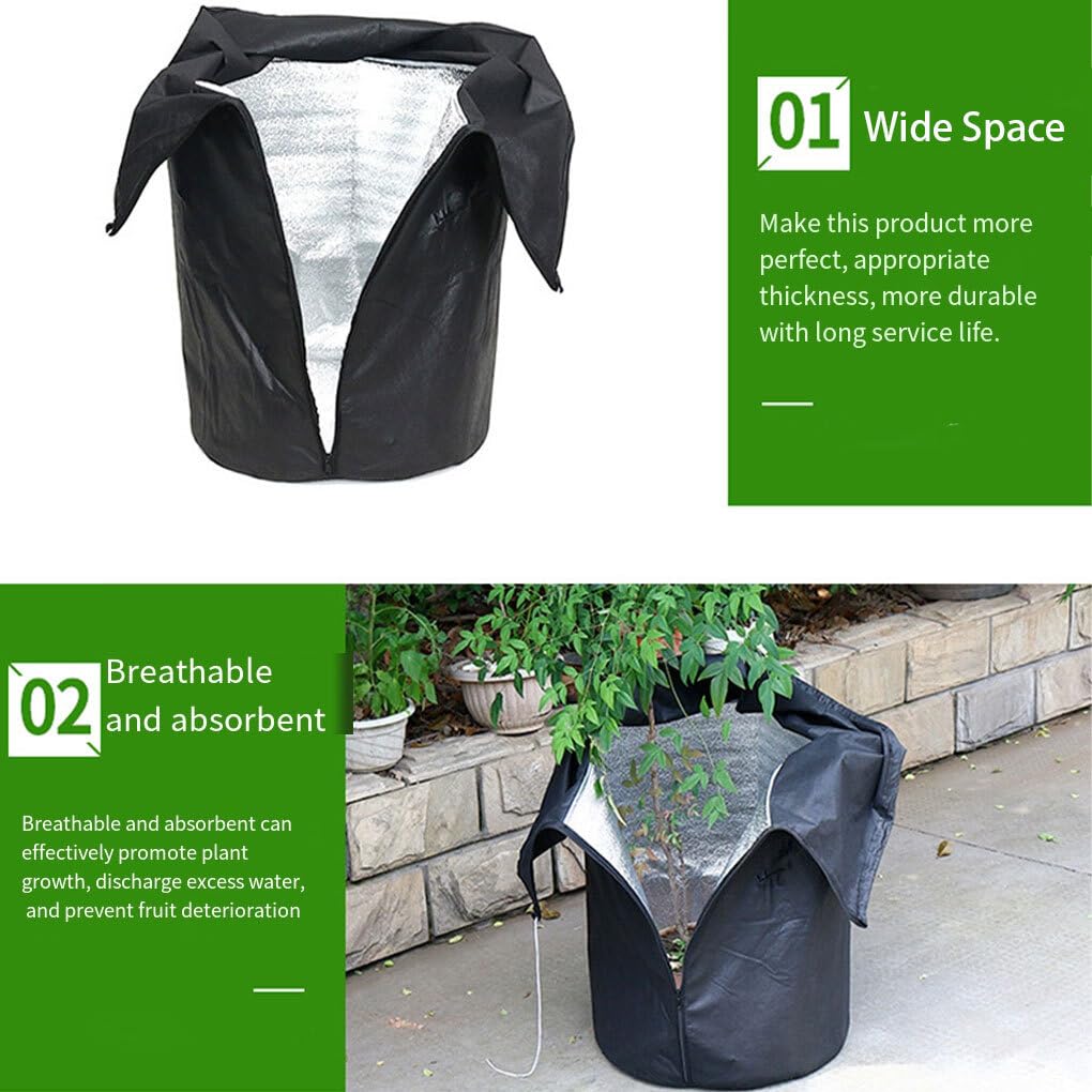 Protección de Invierno para Plantas Que prosperan en climas fríos PP, Protector para Maceta de jardín al Aire Libre, Cubierta para Maceta para Flores para Invierno