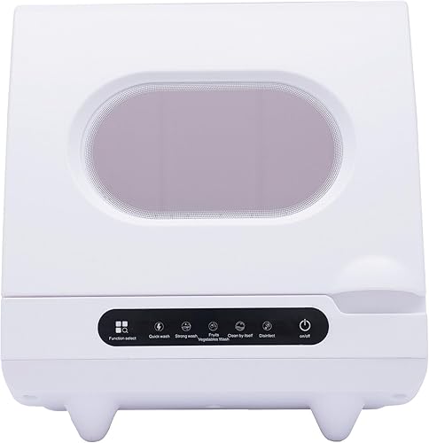 Miniatura 6 de Lavavajillas portátil de 1200 W para encimera, compacto, lavavajillas, 5 programas de lavado para apartamentos, dormitorios, barcos, cámperes,