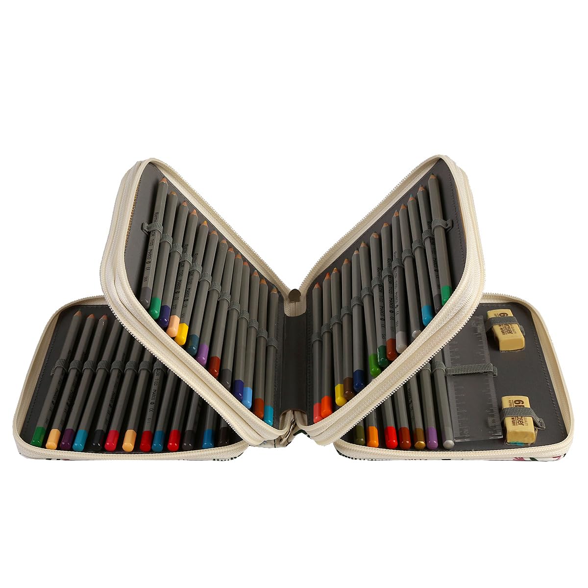 Lbxgap Estuche lateral para lápices, Cosmético, 72, Arte, portátil, elegante, duradero, de viaje