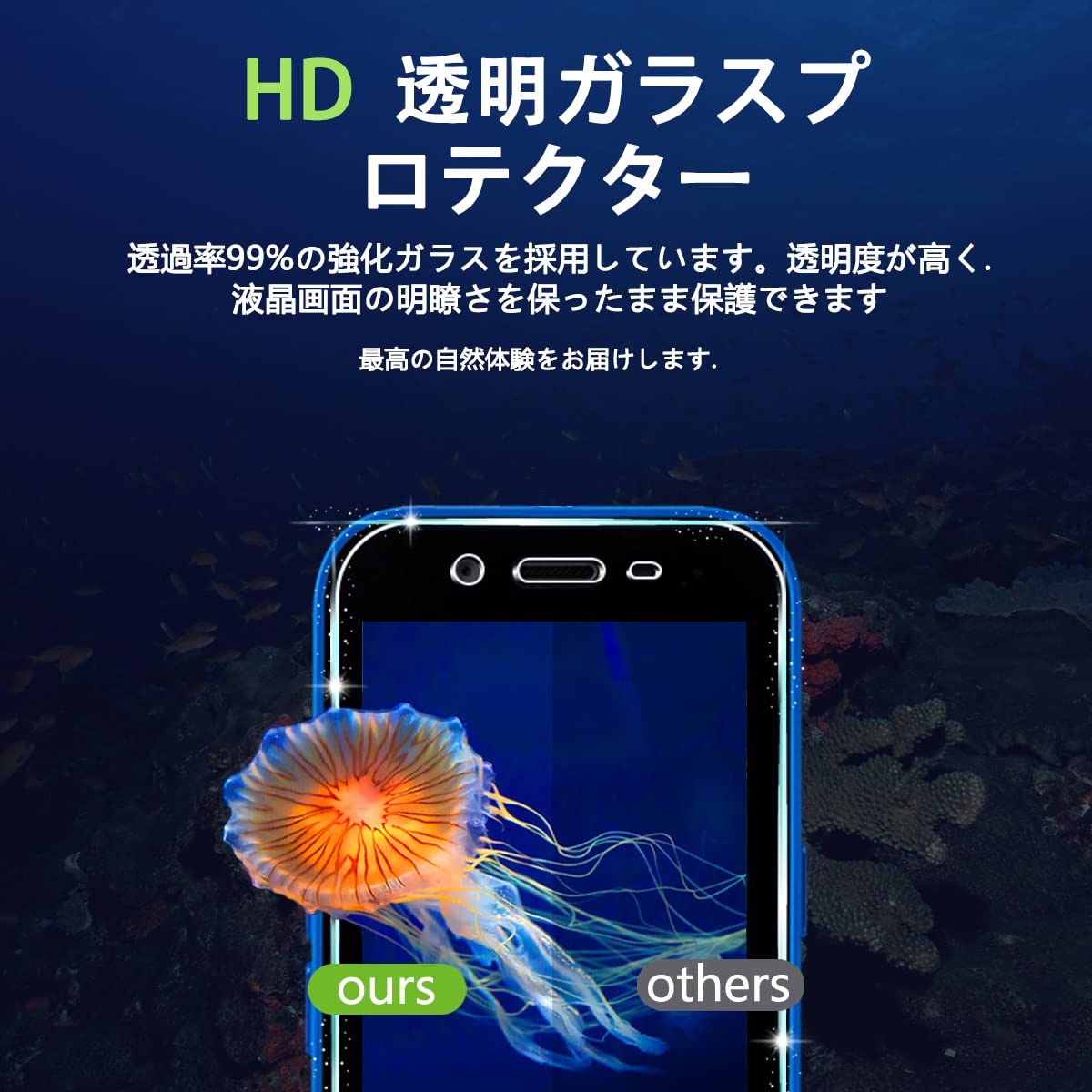 Amazon | 対応 SoftBank キッズフォン3 A201ZT ガラスフィルム 【2枚