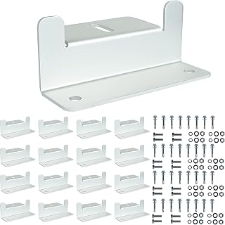 WHS-Solarlive Z Brackets Solar Panel Mounting, Lightweight Aluminum Corrosion Free Construction for RVs, Trailers, Boats and Other Off Gird Roof Installation, 16 Units per Set