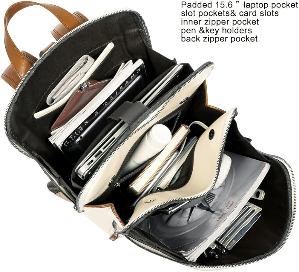 Flаѕh Dеаlѕ - 70% оƒƒ CLUCI Womens Backpack Purse Leather 15.6 Inch Laptop Travel Business Vintage Large Shoulder Bags Amаzіng 🔥 CLUCI Womens Backpack Purse Leather 15.6 Inch Laptop Travel Business Vintage Large Shoulder Bags