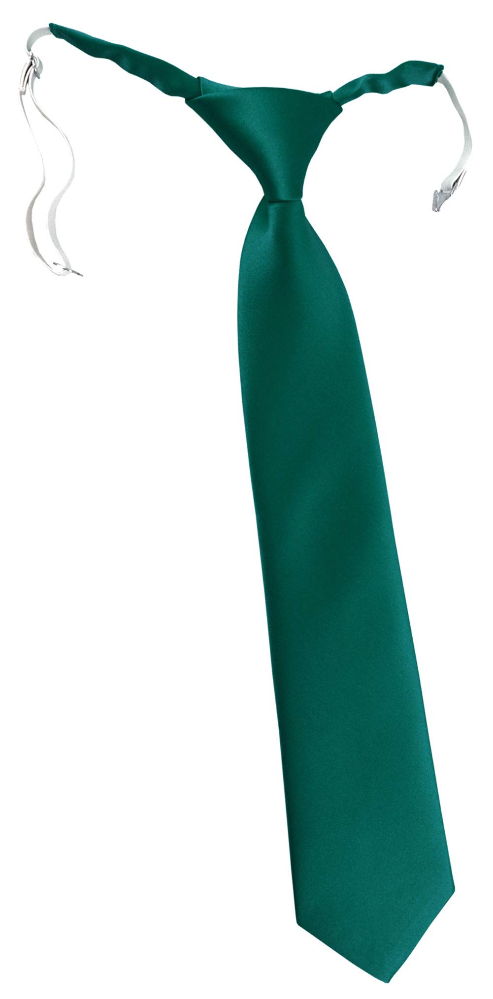 TigerTie Corbata infantil en monocolor, preatada con goma elástica