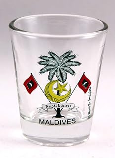 Maldives Coat Of Arms Shot Glass