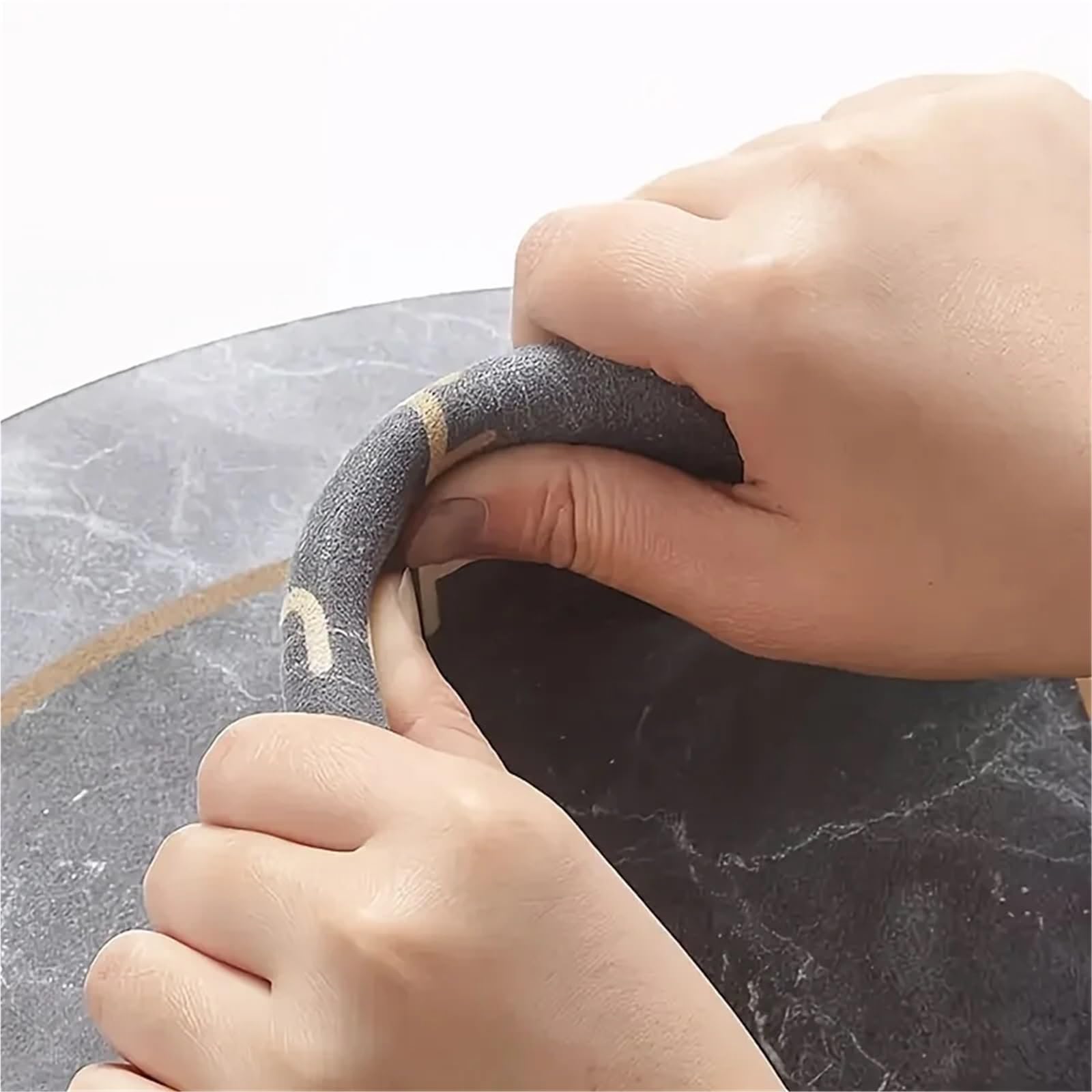 Futtermatten für Haustiere Einfarbige Futtermatte for Haustiere, spezielles Tischset for Katzen und Hunde, Heimtierbedarf, Kieselalgenschlamm, absorbierende Unterlage wasserdichte(Black,40x60cm)